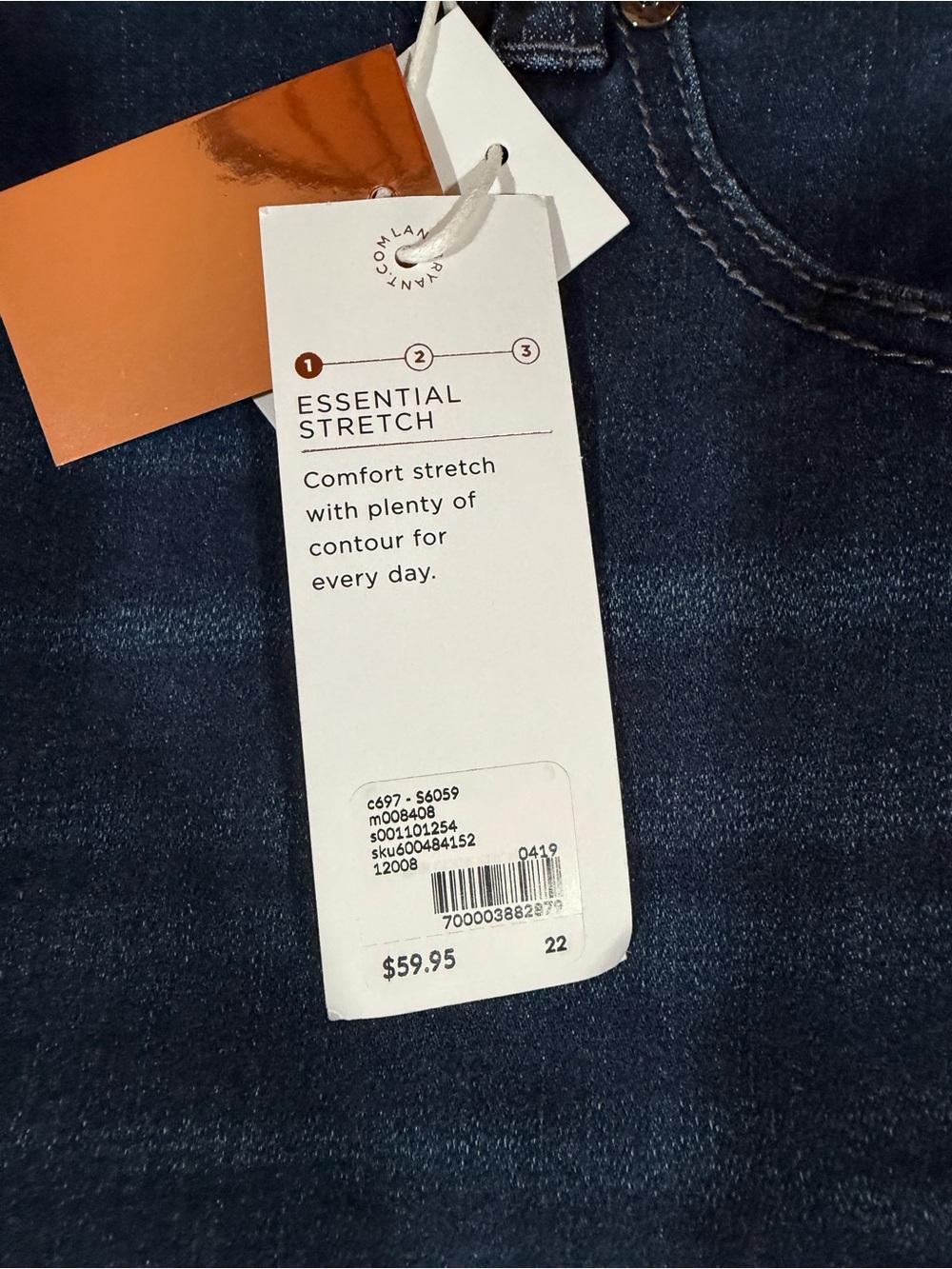 NWT Lane Bryant High-Rise Essential Stretch Bermuda Shorts Denim Tighter Tummy - Picture 3 of 8
